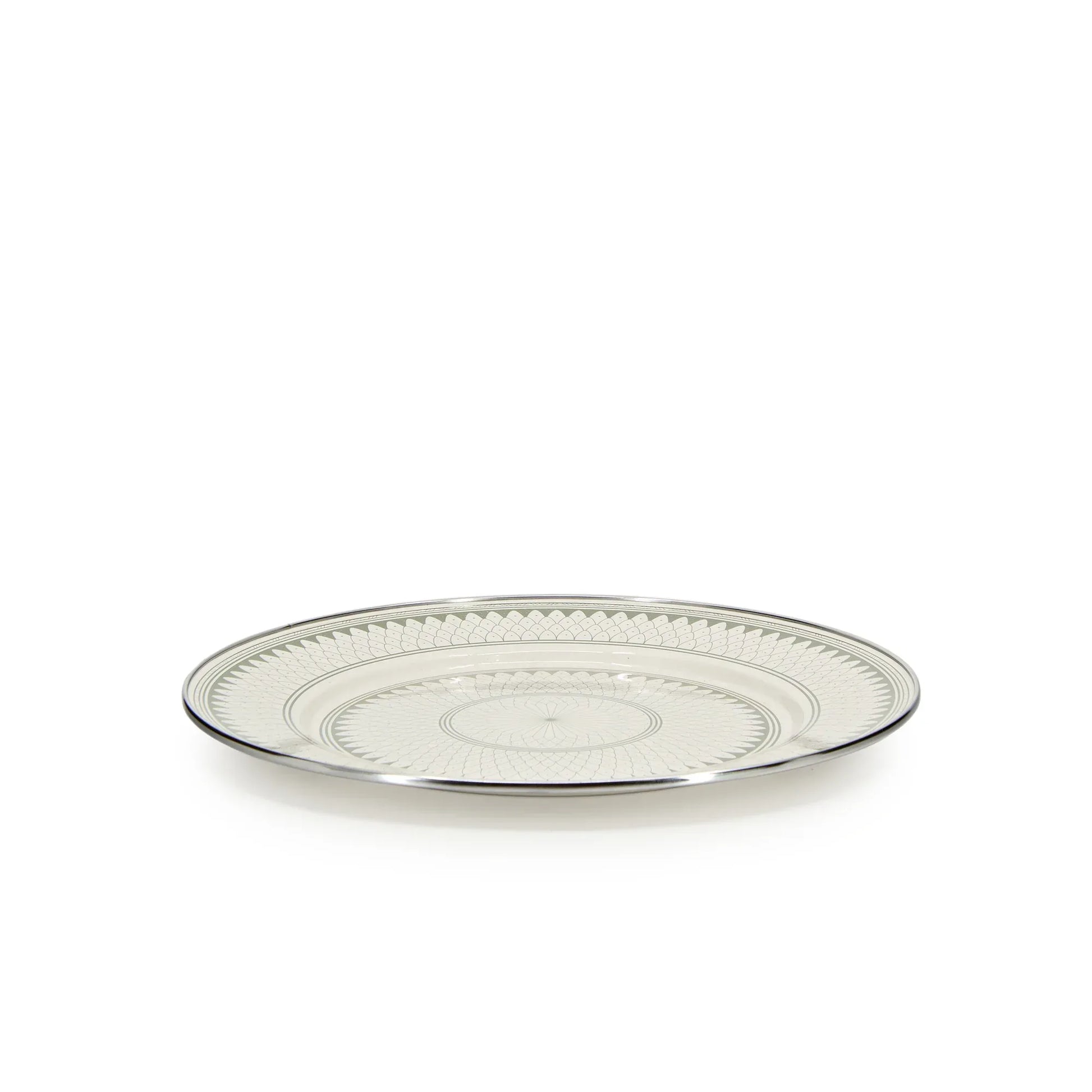 {{ variant.sku }} - Olive Sevilla Chargers - Set of 2 - Golden Rabbit Enamelware