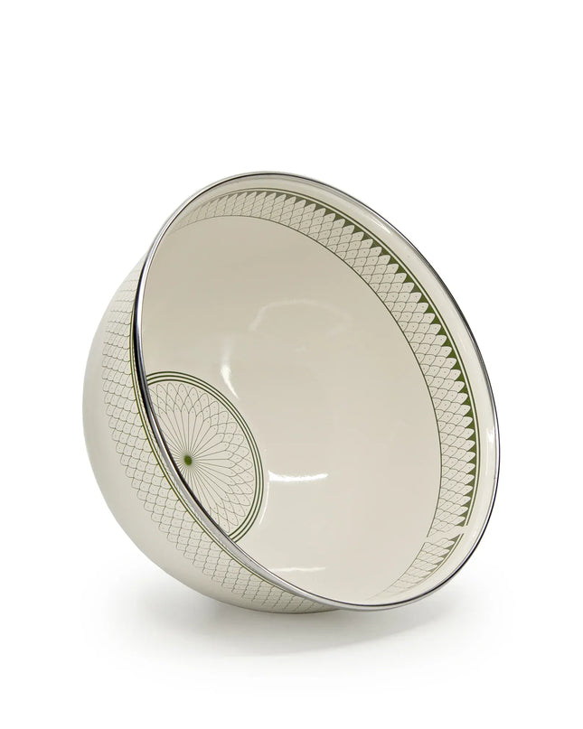 {{ variant.sku }} - Olive Sevilla Large Salad Bowl - Golden Rabbit Enamelware