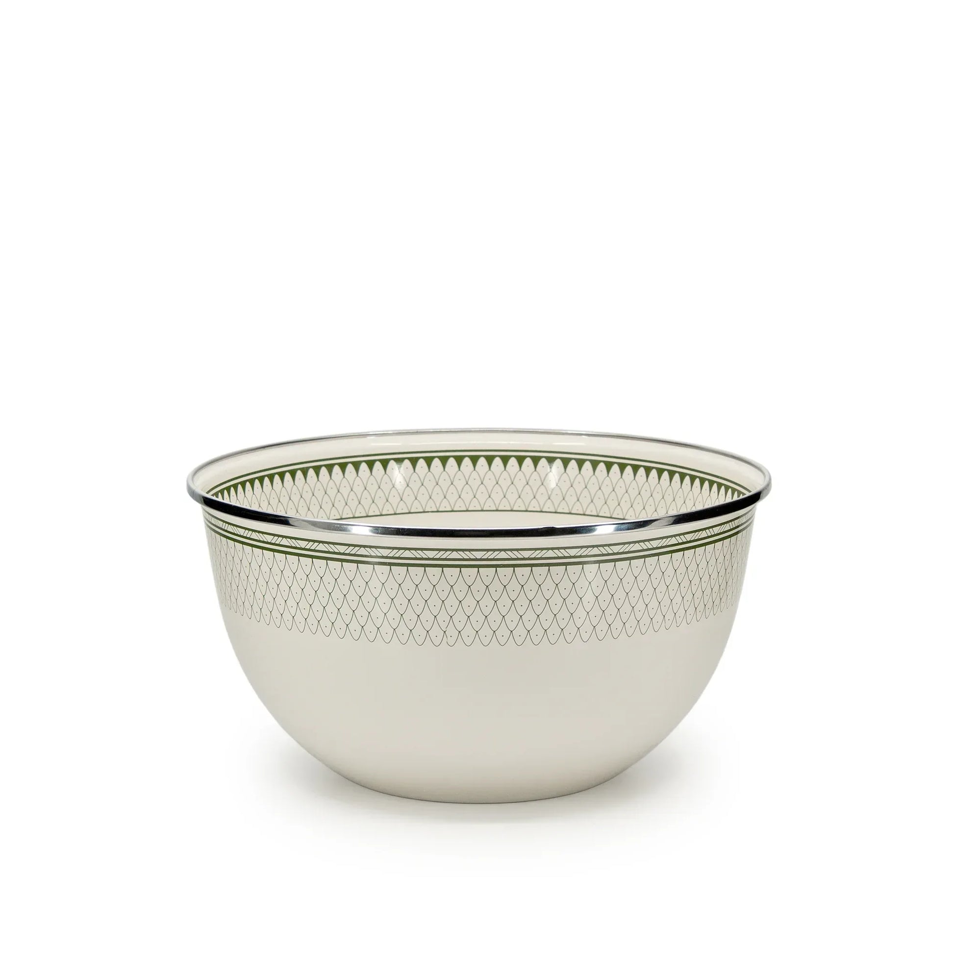 {{ variant.sku }} - Olive Sevilla Large Salad Bowl - Golden Rabbit Enamelware