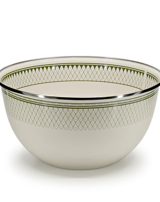 {{ variant.sku }} - Olive Sevilla Large Salad Bowl - Golden Rabbit Enamelware