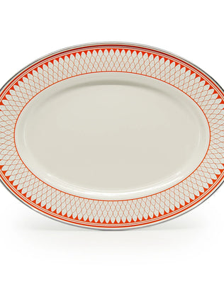 {{ variant.sku }} - Siena Sevilla Oval Platter - Golden Rabbit Enamelware
