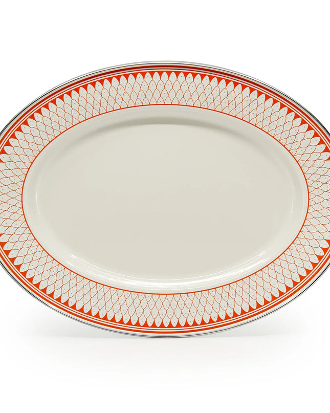 {{ variant.sku }} - Siena Sevilla Oval Platter - Golden Rabbit Enamelware