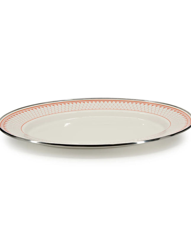 {{ variant.sku }} - Siena Sevilla Oval Platter - Golden Rabbit Enamelware