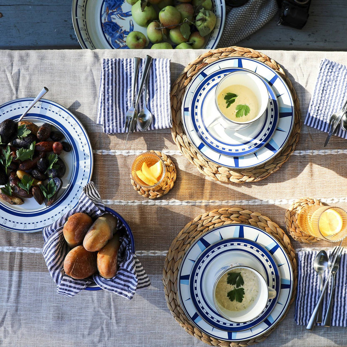 Blue Crab Sandwich Plates - Set of 4