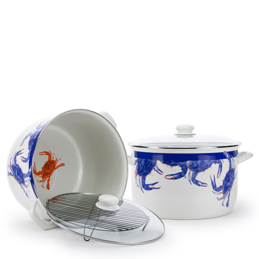 SE75 - Blue Crab 18 qt Stock Pot  2