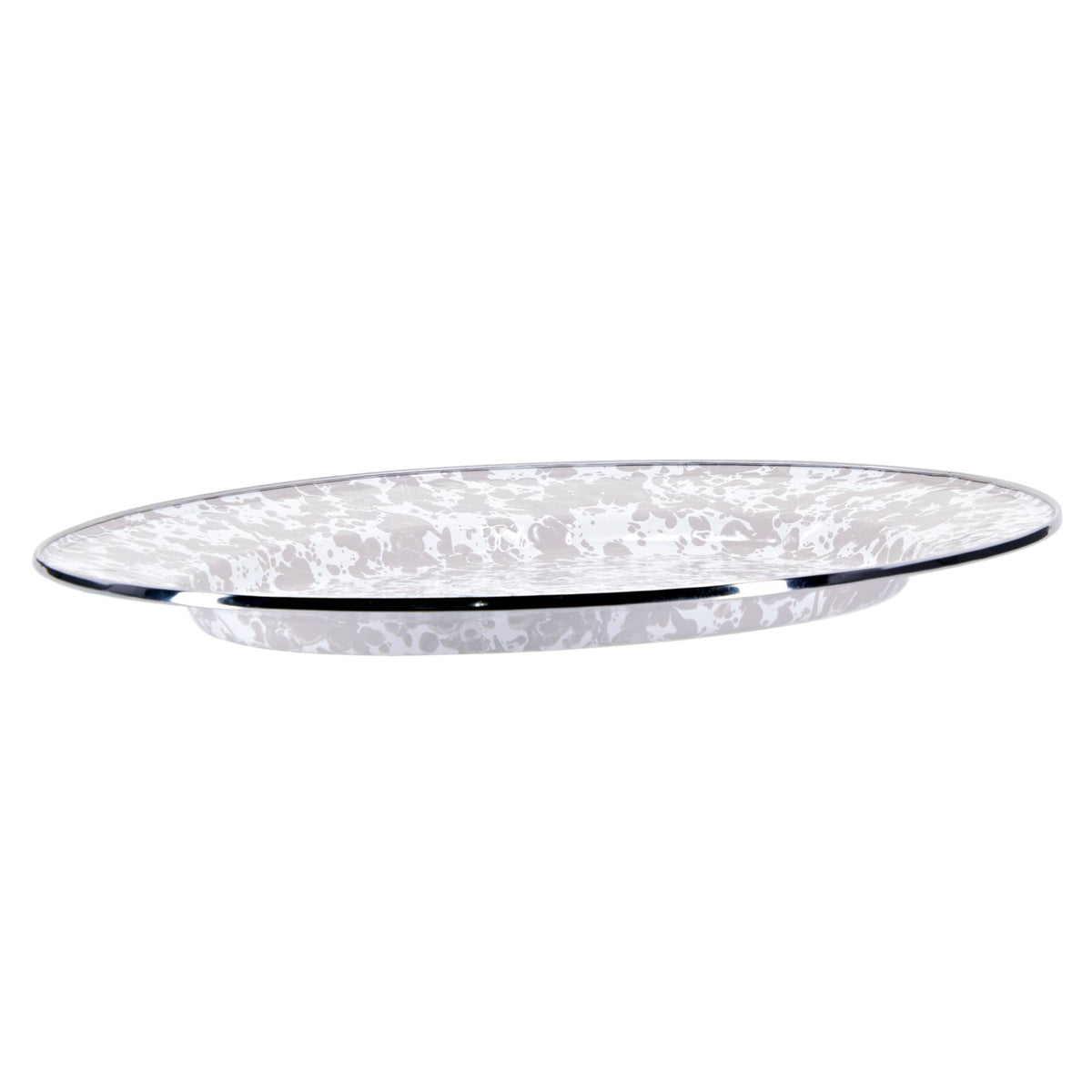 TP06 - Taupe Swirl Oval Platter  2