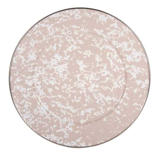 TP26S2 - Taupe Swirl Chargers - Set of 2  2