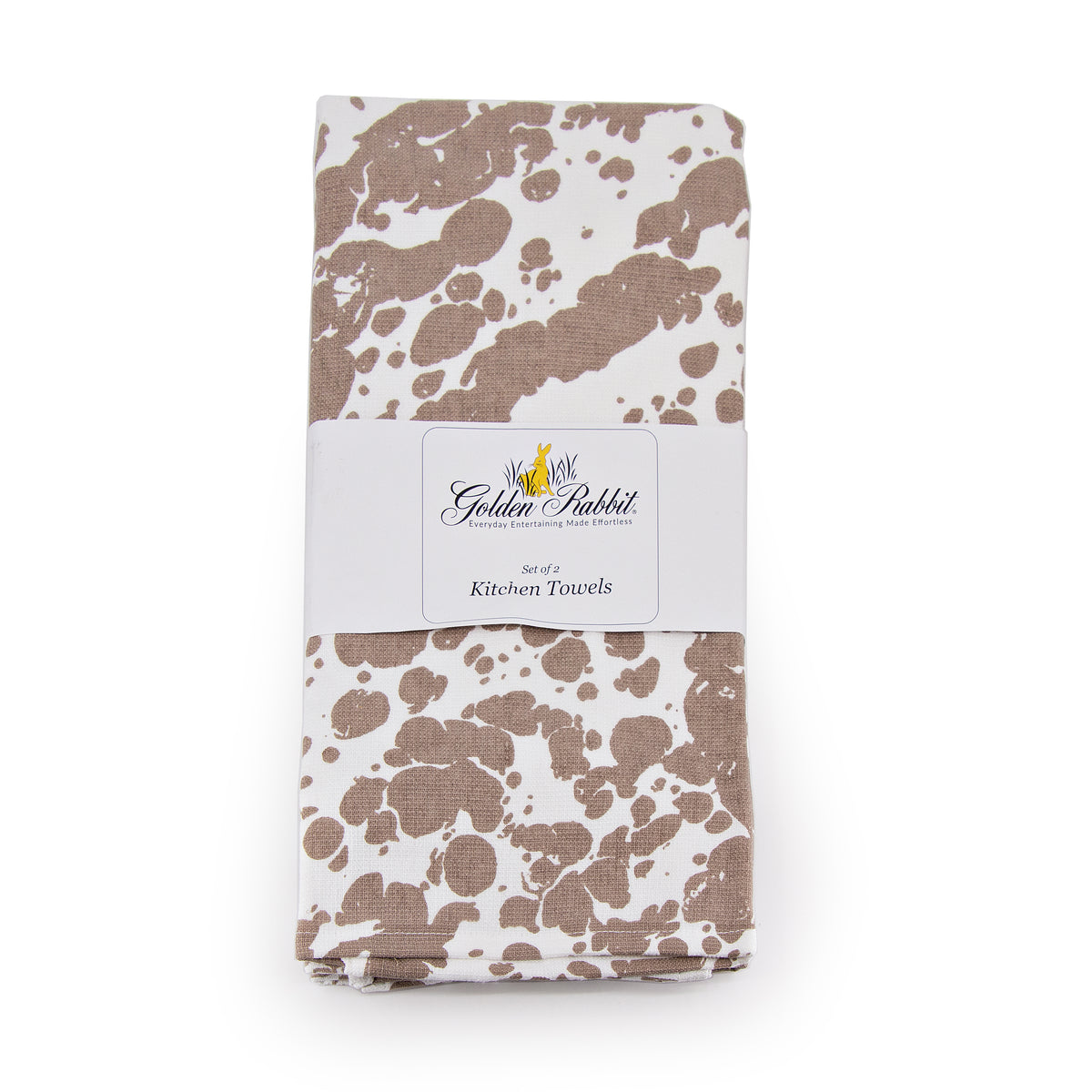 TP52 - Taupe Swirl Kiychen Towel - Set of 2  2
