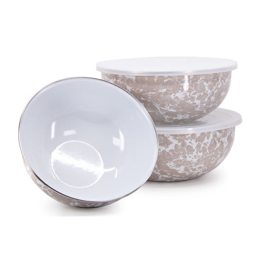 TP54 - Taupe Swirl Mixing Bowls  2