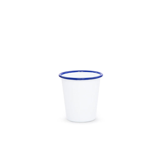 ecomposer-color-blue rim, V03BLU-4 - Vintage 10 oz Short Tumblers, Set of 4, Blue Rim