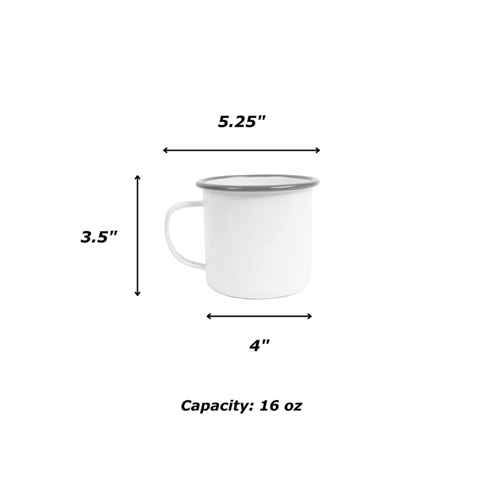 Vintage 16 oz Mugs, Set of 4