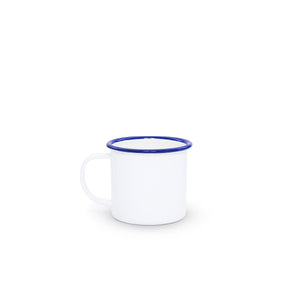 ecomposer-color-blue rim, V11BLU-4 - Vintage 12 oz Mugs, Set of 4, Blue Rim