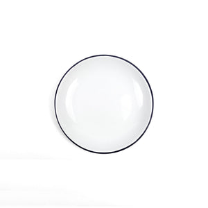 ecomposer-color-black rim, V123BLA-4 - Vintage Coupe Salad Plates, Set of 4, Black Rim