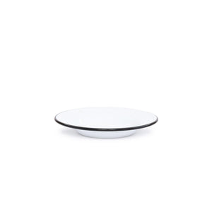 ecomposer-color-black rim, V19BLA-4 - Vintage Raised Salad Plates, Set of 4, Black Rim