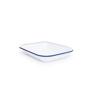 ecomposer-color-blue rim, V22BLU - Vintage Small Open Roaster, Blue Rim