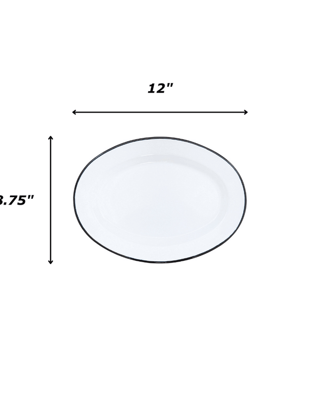 Vintage Oval Plates, Set of 4