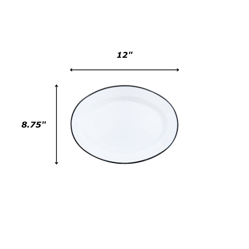 Vintage Oval Plates, Set of 4