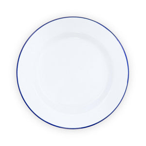 ecomposer-color-blue rim, V95BLU-4 - Vintage Buffet Plates, Set of 4, Blue Rim