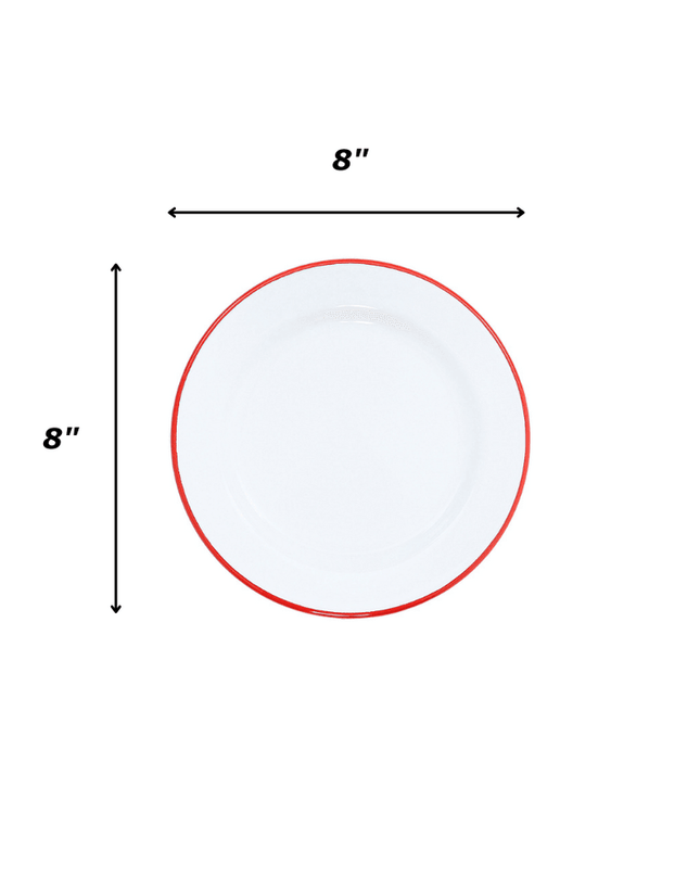 Vintage Flat Salad Plates, Set of 4