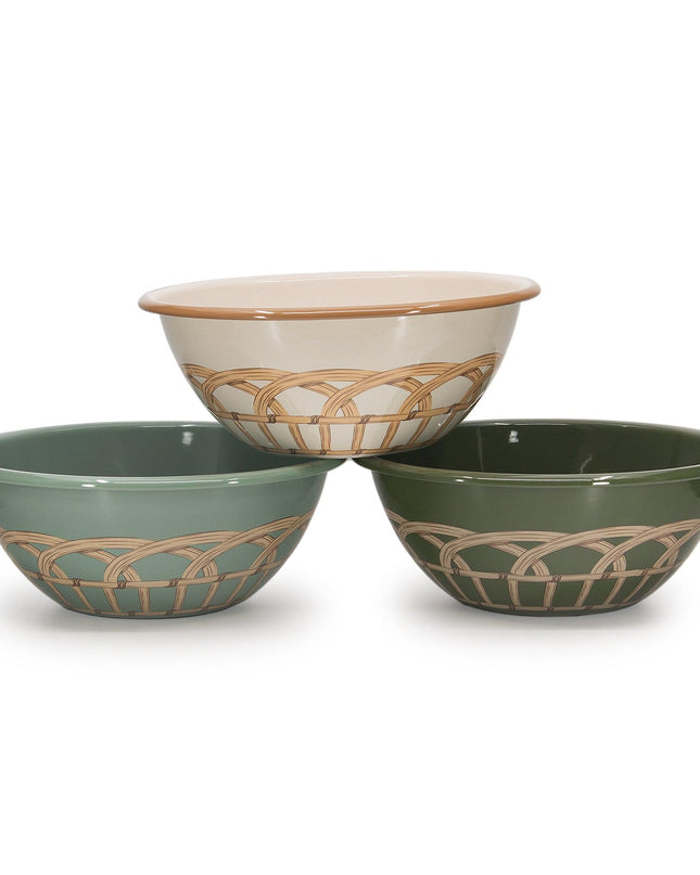 Domino x CCH Wicker Small Serving Bowl