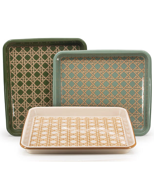 Domino x CCH Wicker Medium Rectangle Tray