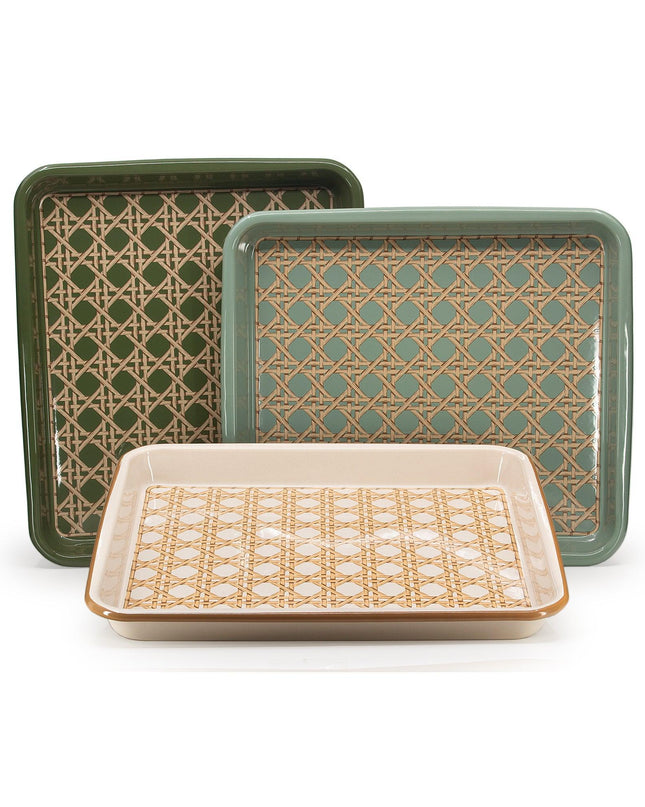 Domino x CCH Wicker Medium Rectangle Tray