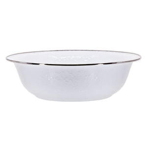 WW03 - Solid White Serving Bowl  3