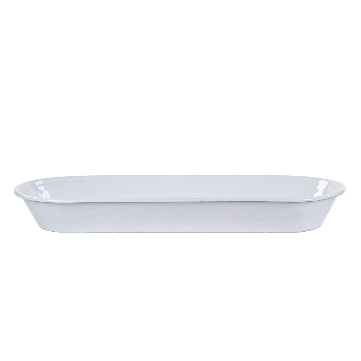 WW10 - Solid White Oval Basket  3