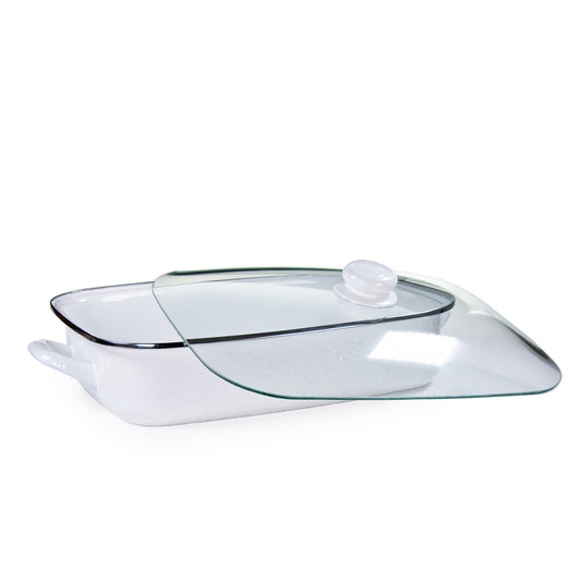 WW15 - Solid White Roasting Pan  2