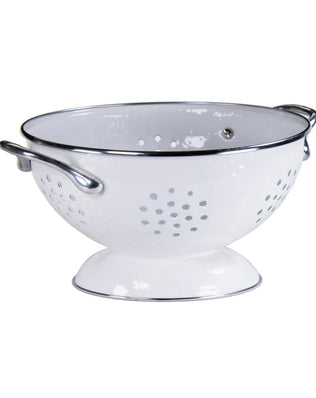WWCOLS - White Solid Set Of Colanders - Golden Rabbit Enamelware