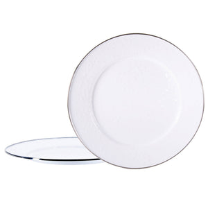 WW26S2 - Solid White Chargers - Set of 2  2