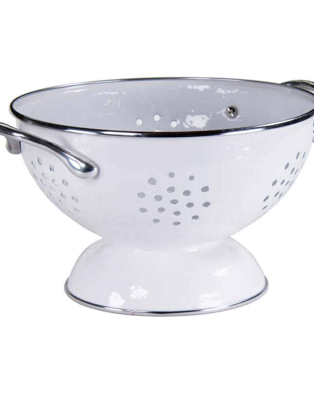 WWCOLS - White Solid Set Of Colanders - Golden Rabbit Enamelware