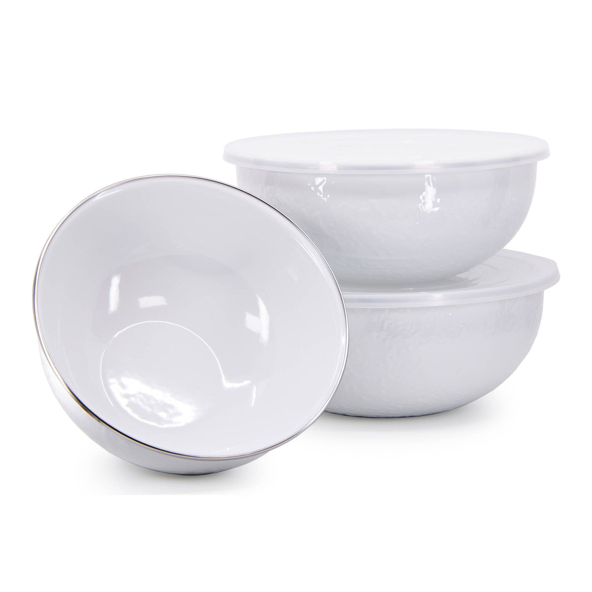 WW54 - Solid White Mixing Bowls  2