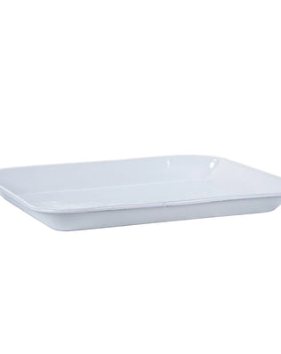 WW58S2 - Set of 2 Solid White Quarter Sheets - Golden Rabbit Enamelware