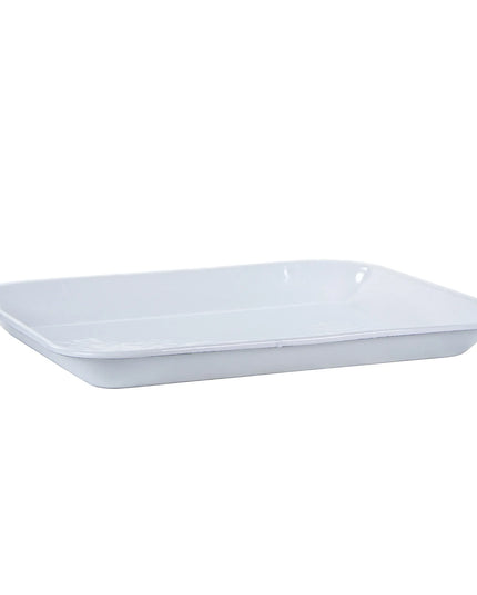 WW58S2 - Set of 2 Solid White Quarter Sheets - Golden Rabbit Enamelware