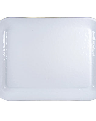 WW58S2 - Set of 2 Solid White Quarter Sheets - Golden Rabbit Enamelware