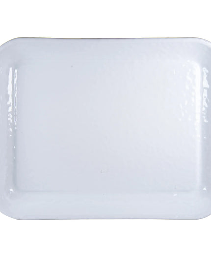 WW58S2 - Set of 2 Solid White Quarter Sheets - Golden Rabbit Enamelware