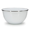 Solid White Large Salad Bowl