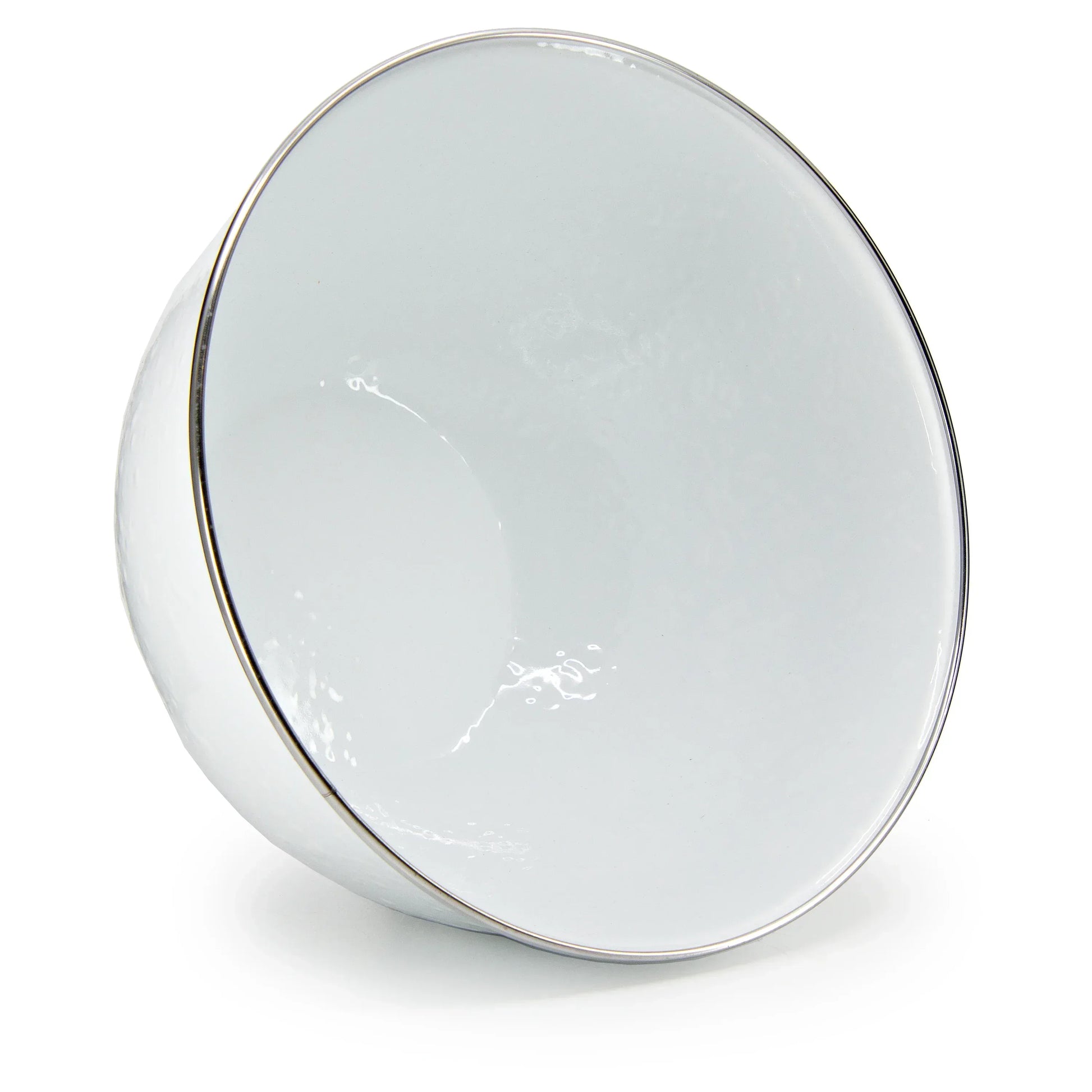 WW89 - Solid White Large Salad Bowl - Golden Rabbit Enamelware