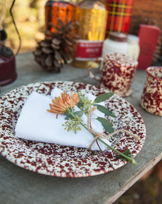 Splattered Dinner Plates, Set of 4