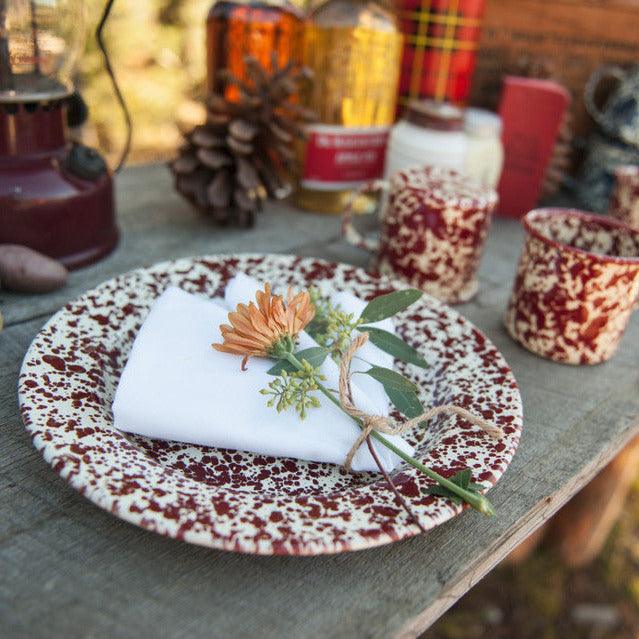 Splattered Dinner Plates, Set of 4