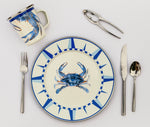 SE07S4 - Set of 4 Blue Crab Dinner Plates - ImageAlt5