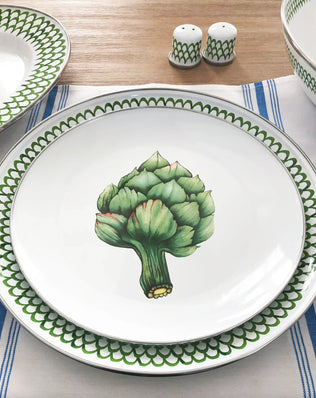FP56S4 - Fresh Produce Dinner Plates - Set of 4 - Golden Rabbit Enamelware