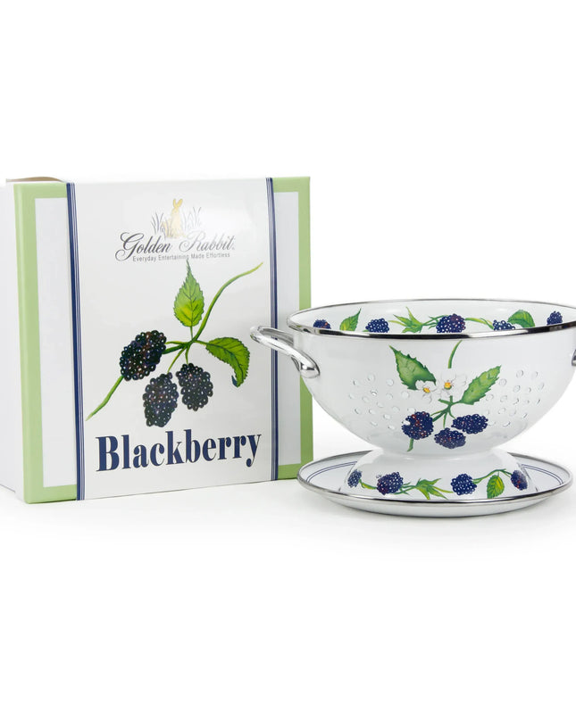 BB107 - Blackberry Colander Set - Golden Rabbit Enamelware