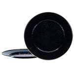 BK26S2 - Set of 2 Solid Black Chargers - Image