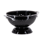BK27 - Solid Black Medium Colander - Image