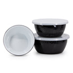 BK30 - Solid Black Nesting Bowls - ImageAlt2