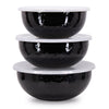 Solid Black Mixing Bowls