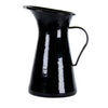 Solid Black Medium Pitcher