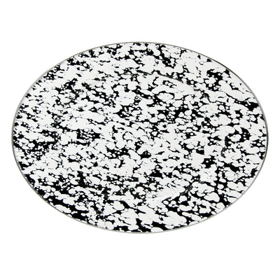 BL06 - Black Swirl Oval Platter - Image